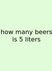 How Many Beers Is 5 Liters