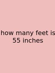 How Many Feet Is 55 Inches
