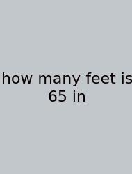 How Many Feet Is 65 In