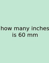 How Many Inches Is 60 Mm