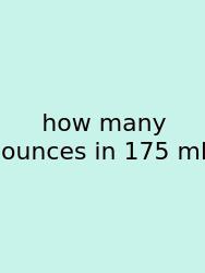 How Many Ounces In 175 Ml