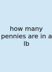 How Many Pennies Are In A Lb