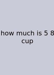 How Much Is 5 8 Cup