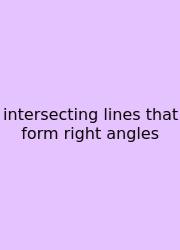 Intersecting Lines That Form Right Angles