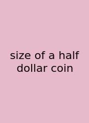 Size Of A Half Dollar Coin