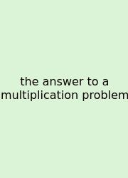 The Answer To A Multiplication Problem